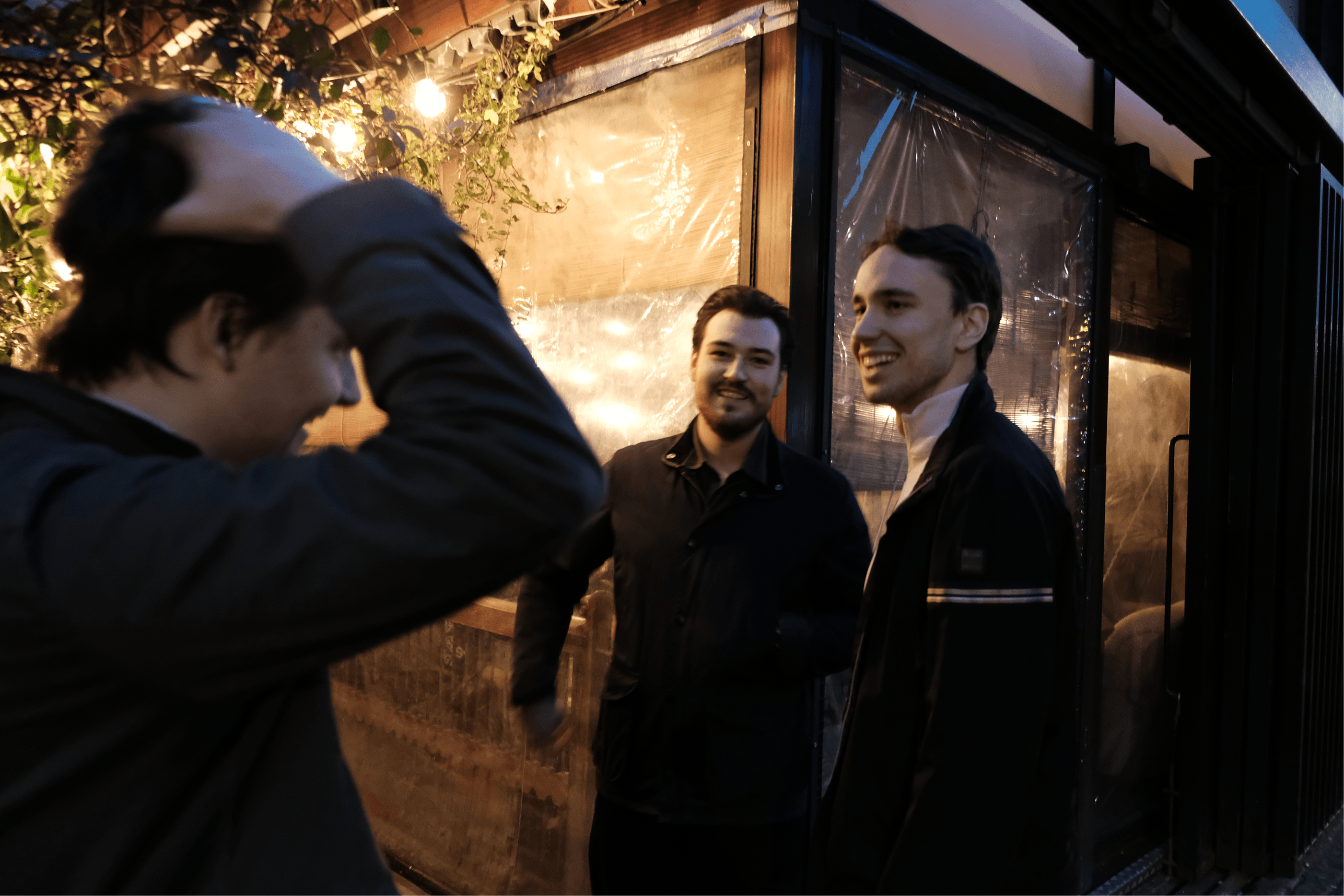 Scape teammates outside together.